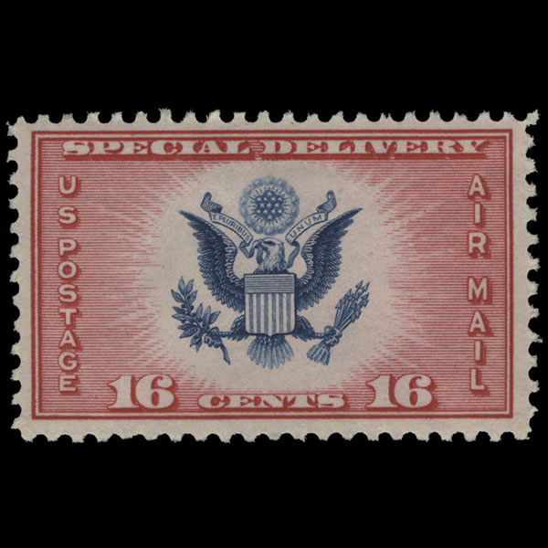 1936 U.S. CE2 Aimail Special Delivery Stamp - image representative only and is from arago.si.edu