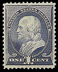 1¢ Franklin - ultramarine