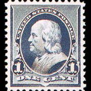 1¢ Franklin - dull blue