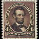 4¢ Lincoln - dark brown