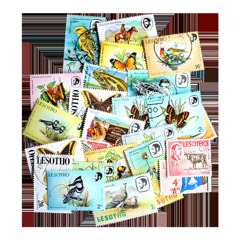 25 Different Lesotho Postage Stamps