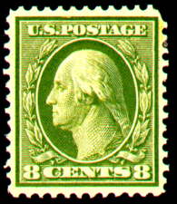 8¢ Washington - olive green