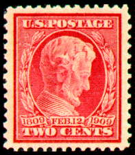 2¢ Lincoln (blue gray paper)