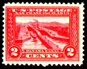 2¢ Panama Canal