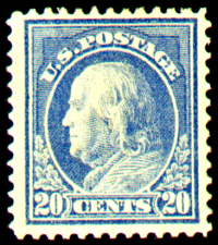 20¢ Franklin - ultramarine