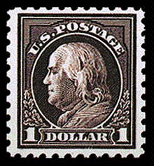 $1 Franklin - violet black