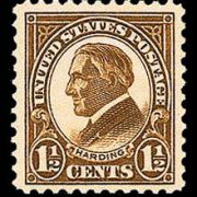 1½ ¢ Harding (1923) - yellow brown