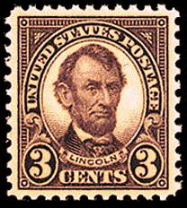 3¢ Lincoln (1923) - violet