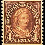 4¢ Martha Washington (1923) - yellow brown