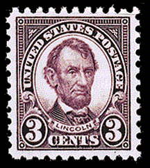 3¢ Lincoln (1925) - violet