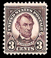 3¢ Lincoln (1927) - violet