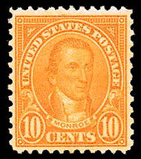 10¢ Monroe (1927) - orange