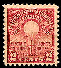 2¢ Edison's 1st Lamp