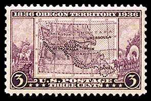 3¢ Oregon Territory