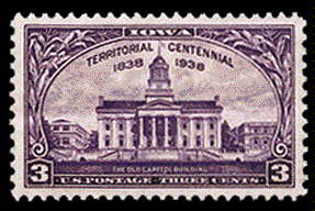 3¢ Iowa Territory