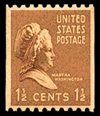 1½ ¢ Martha Washington