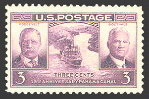 3¢ Panama Canal