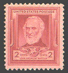 2¢ John G. Whittier