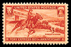 3¢ Pony Express