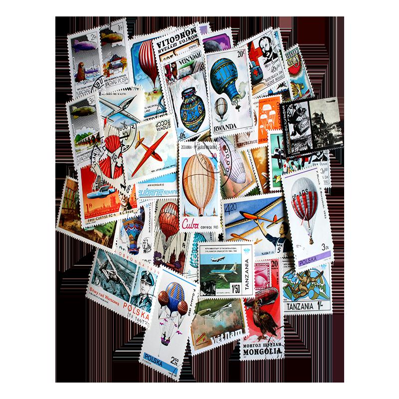 Aviation Topical Postage Stamp Collection 50 pc