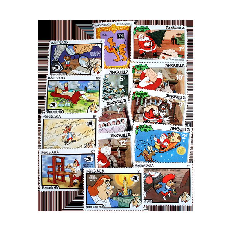 Disney Topical Postage Stamp Collection 25 pc