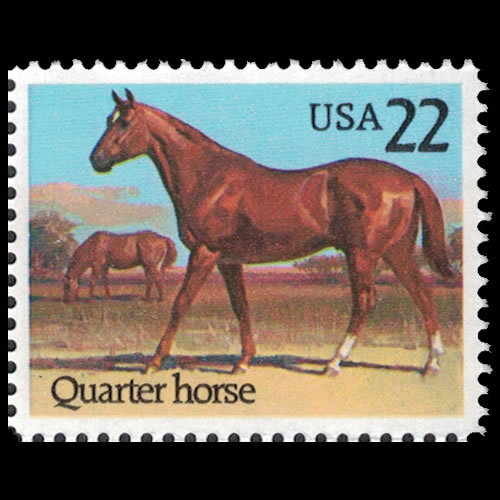 Horses Set of 4 x 22 Cent US Postage Stamps NEW Scot 2155-58 