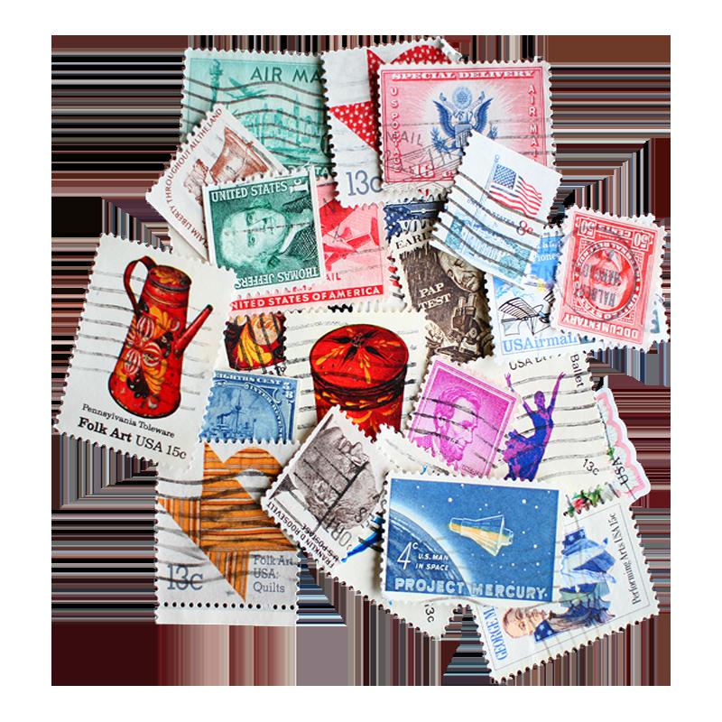 Packet of 25 United States stamps