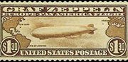 United States Airmail Stamps - 1930 Graf Zeppelin Issue - $1.30 brown