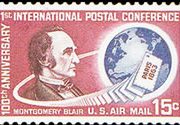 United States Airmail Stamps - 1963 -1964 - 15¢ Montgomery Blair