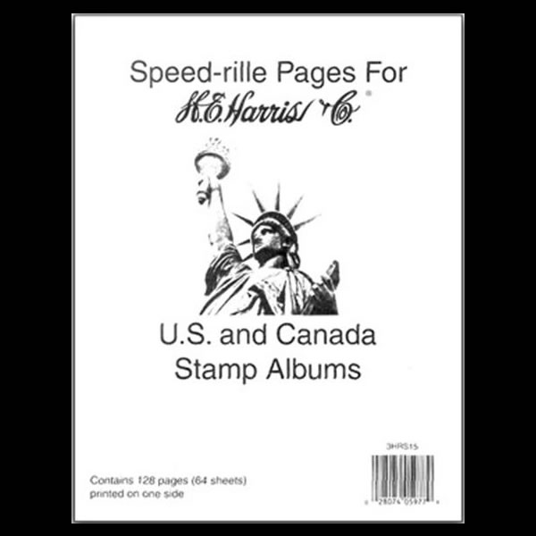 Blank Speedrille pages for U.S., Canada, and U.N. Stamp Albums