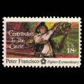 U.S. #1562 - Peter Francisco 10 Cent Stamp.