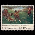 U.S. #1563 - Lexington and Concord 10 Cent Stamp.