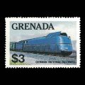 Grenada #1125 $3 German National Railways Stamp