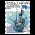 2004 San Marino Stamp #1604 - .45 Euro Fantasy Vehicles.