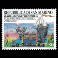 2004 San Marino Stamp #1605 - .8 Euro Fantasy Vehicle Stamp.