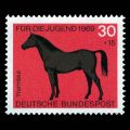 1969 German Semi-Postal Stamp #B444 - Hotblood Horse
