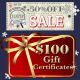 Half Off Gift Certificate Sale