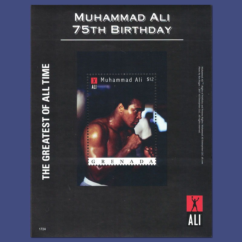 2017 Muhammad Ali Souvenir Stamp Sheet