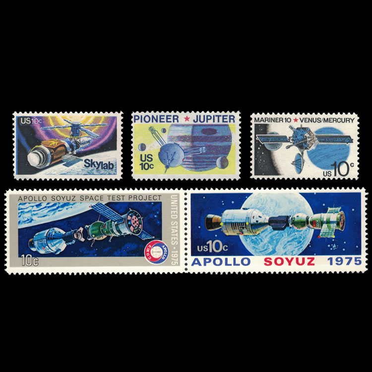 U.S. Space Achievements Stamp Set