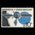 1975 U.S. Stamp #1557 - 10 cent Mariner 10 with Venus and Mercury