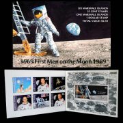 1989 Marshall Islands Stamp Booklet 238A - 1st Moon Landing