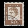 1961 Germany Stamp #836 - Heinrich von Kleist 80 Pfennig Stamp