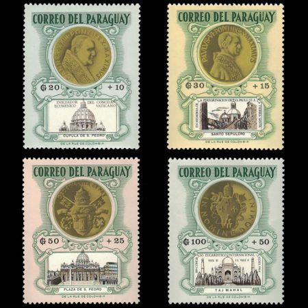 1964 Paraguay Semi-Postal Stamps - Popes