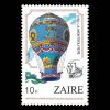1984 Zaire Stamp #1160 - 10k 1783 Montgolfiere Balloon Stamp