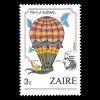 1984 Zaire Stamp #1162 - 3z 1784 The Gustave Balloon Stamp