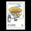 1984 Zaire Stamp #1163 - 5z 1899 Santos-Dumont III Balloon Stamp