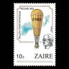 1984 Zaire Stamp #1164 - 10z 1932 Piccard Stratospheric Balloon Stamp