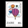 1984 Zaire Stamp #1167 - 80z Hot Air Balloons Stamp