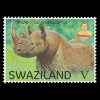 2017 Swaziland V Stamp - Rhinoceros