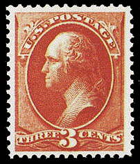 3¢ Washington - vermillion